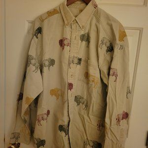 Barn Fly Buffalo Shirt Size Large